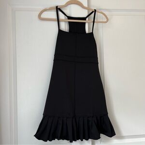 Frankie’s Bikinis Athletic Black Pleated Tennis Dress